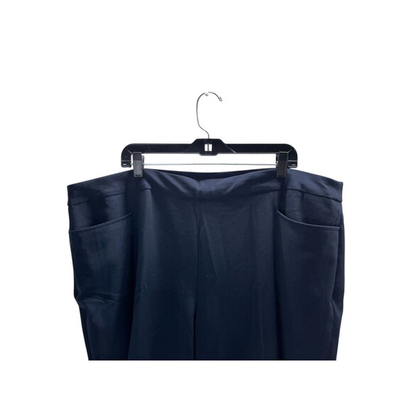 Roz & Ali Pants Women's Size 22 W Navy Pull On  Pockets Tapered - Picture 3 of 6
